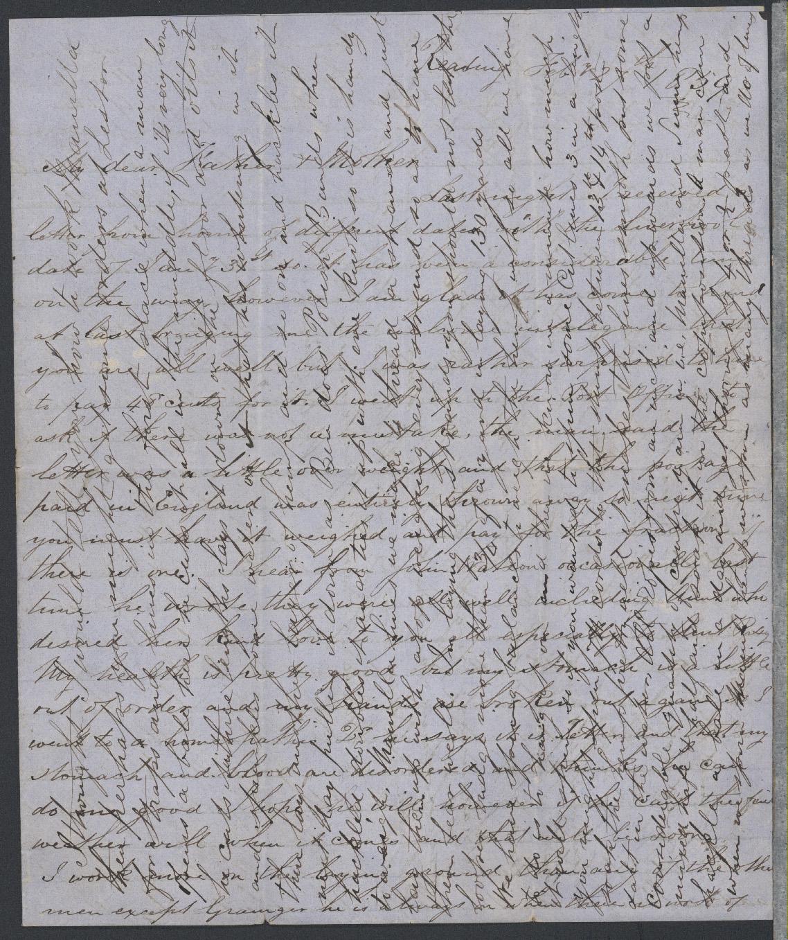 Civil War Letter By Thomas Jackson